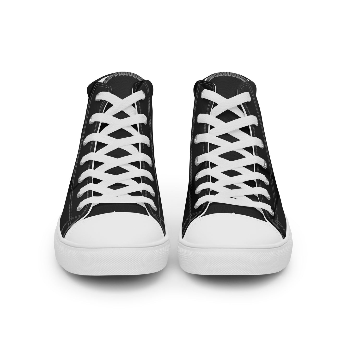 Squares high top canvas shoes